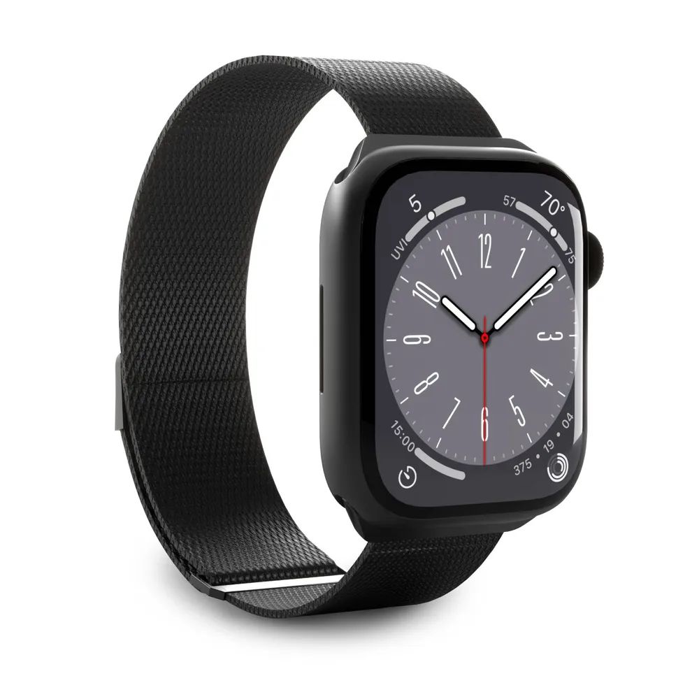 PURO MILANESE Band für Apple Watch 38/40/41mm, schwarz