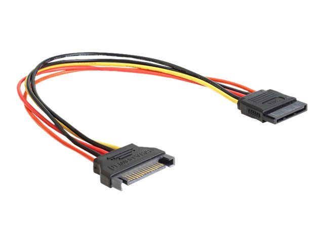 Delock Spannungsversorgungs-Verlängerungskabel - SATA-Stromstecker (W)