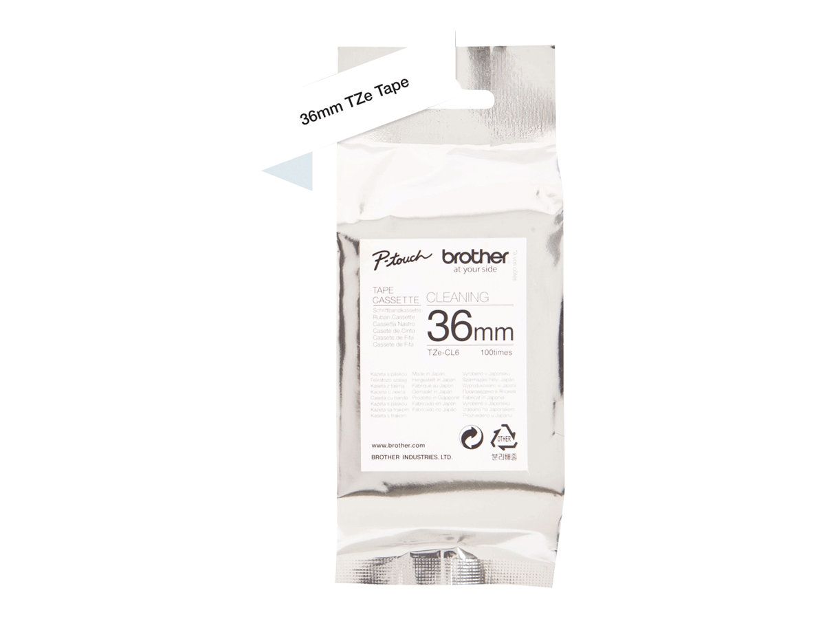 Brother TZe-CL6 - Rolle (3,56 cm x 8 m) 1 Kassette(n) Reinigungsband