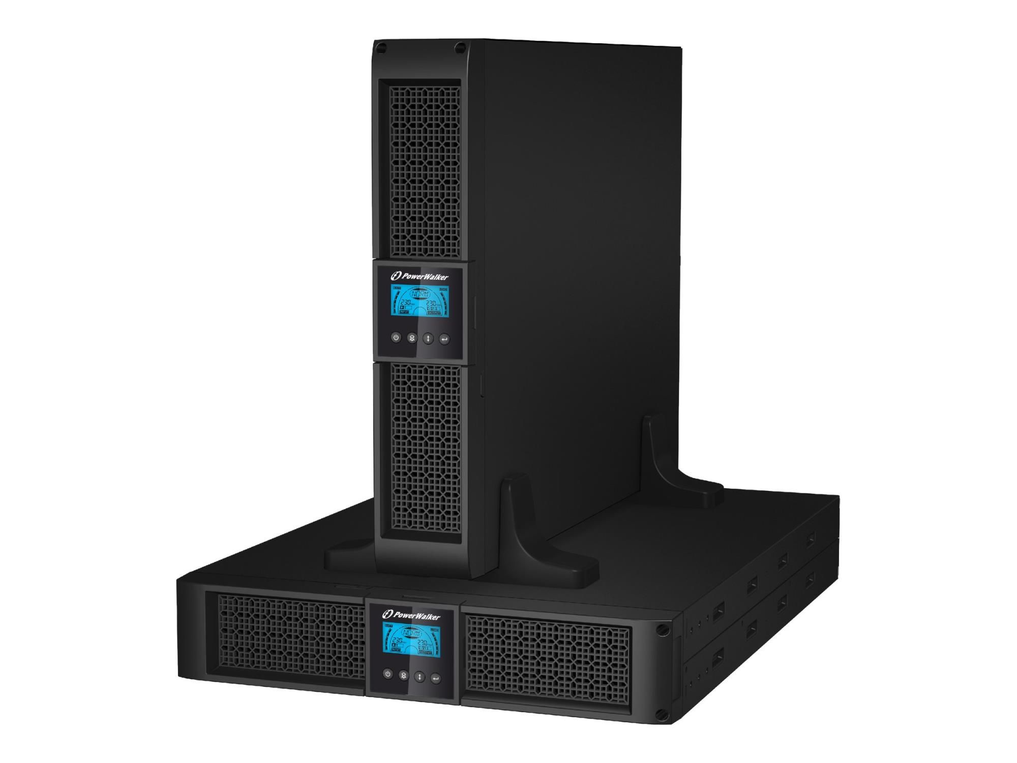 BlueWalker PowerWalker VI 1500RT LCD - USV (in Rack montierbar/extern) - Wechselstrom 220/230/240 V - 1350 Watt - 1500 VA - 9 Ah - RS-232, USB - Ausgangsanschlüsse: 8 - 2U - 48.3 cm (19")