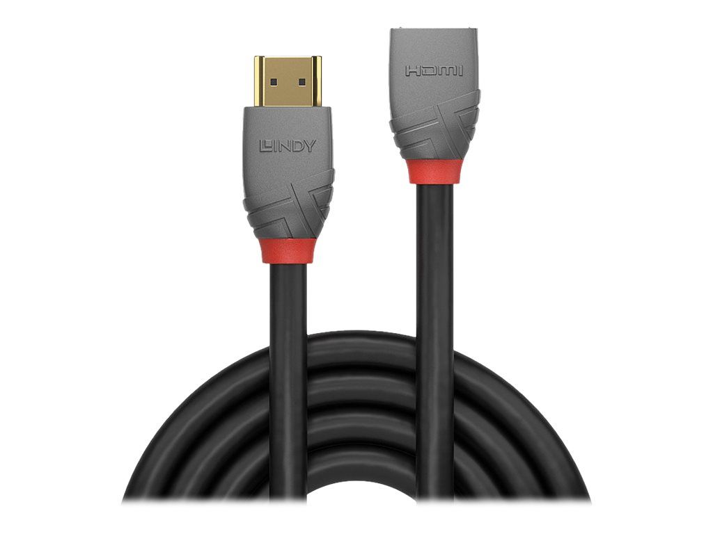 Lindy Anthra Line - Highspeed - HDMI-Verlängerungskabel mit Ethernet