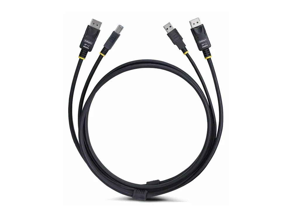 StarTech.com 6ft (1.8m) DisplayPort and USB 5Gbps KVM Cable - Tastatur- / Video- / Maus- (KVM-)