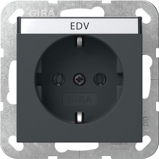 Gira SCHUKO BSF SYSTEM 55 ANTHRAZIT / GIRA 445728 SYSTEM 55 445728