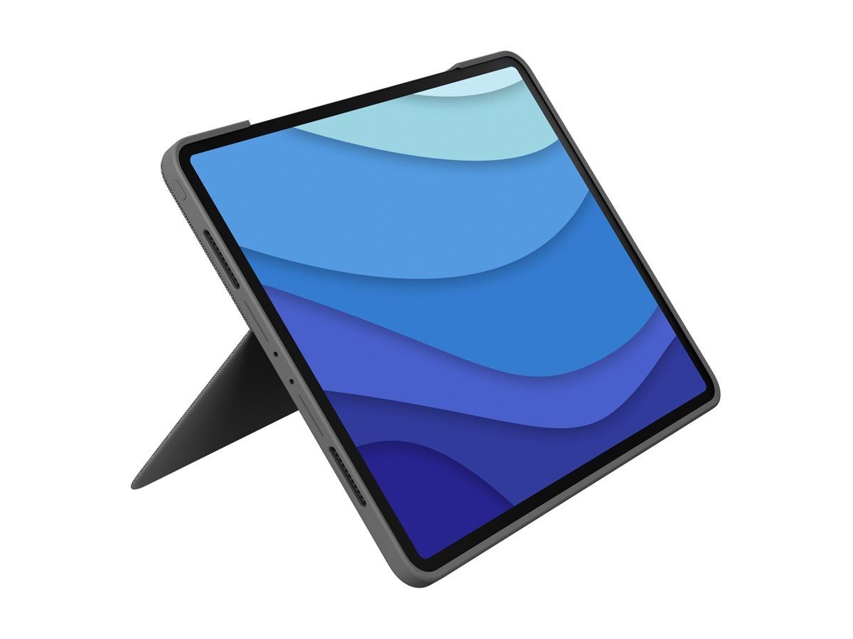 Logitech Combo Touch - Tastatur und Foliohülle - mit Trackpad - hinterleuchtet - Apple Smart connector - QWERTY - GB - Graphite - für Apple 11-inch iPad Pro (M4)