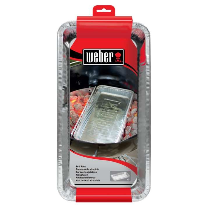 Weber Alu-Tropfschalen XL, 5 Stück