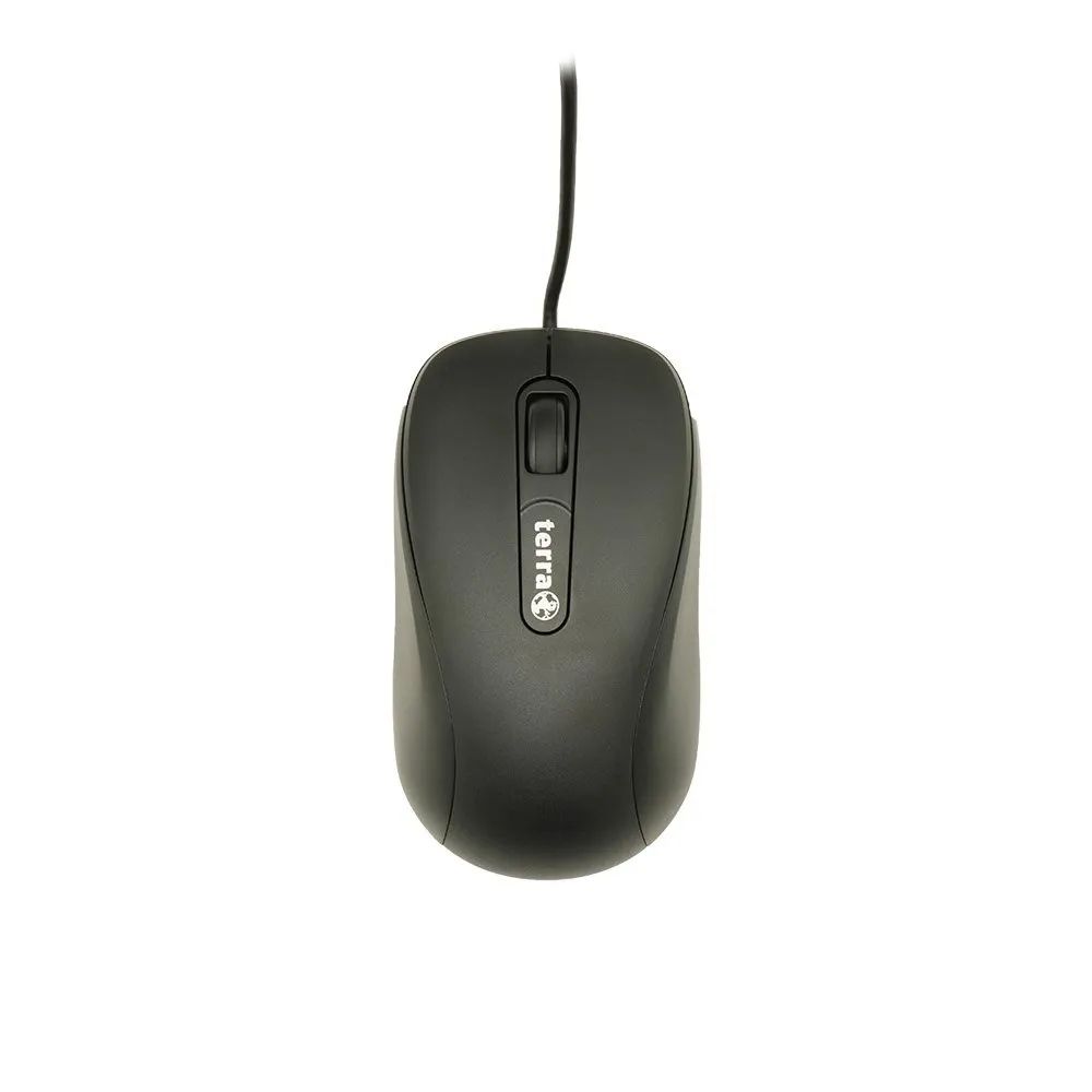 TERRA Mouse 1500 Corded USB black symmetrisch kabelgebunden - Maus - 1.000 dpi