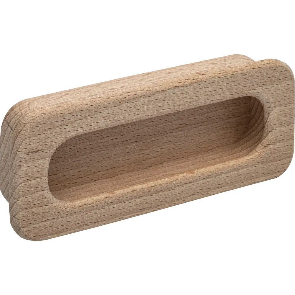 Alles im Griff Muschelgriff Cidras Breite 110 mm, Einlassmaß 102 x 42 mm, Buche roh