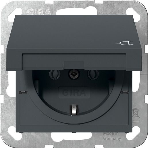Gira SCHUKO KD SYSTEM 55 ANTHRAZIT / GIRA 445428 SYSTEM 55 445428