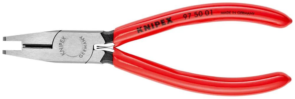 KNIPEX Crimpzange für Scotchlok™-Verbinder mit Schneiden mit Kunststoff überzogen 155 mm