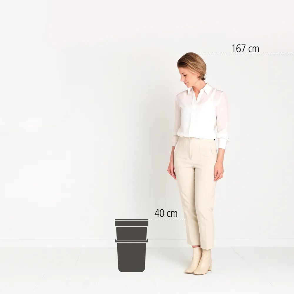 Brabantia Abfallbehälter 'Sort & Go', 25L - Jade Green