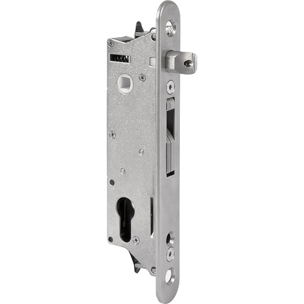 Locinox Rohrrahmenschloss Fiftylock mit Hakenriegel, PZ 92,DM 30 mm,Stulp rund,Edelstahl