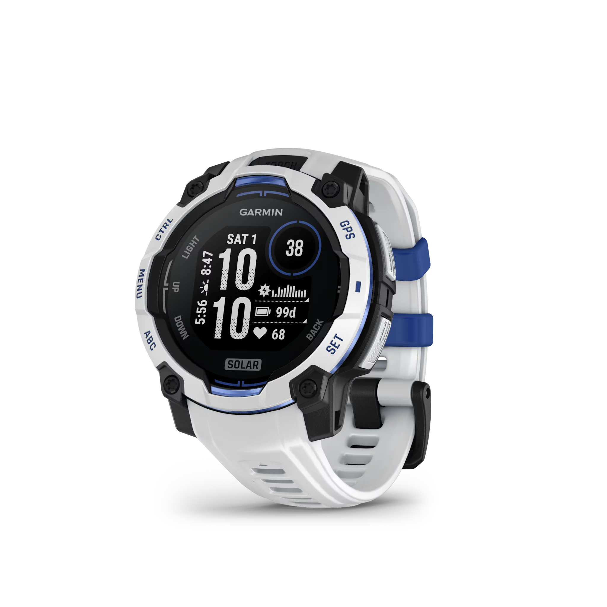 Garmin Instinct 3,45mm,Solar,Whitestone mit Whitestone Band,WW