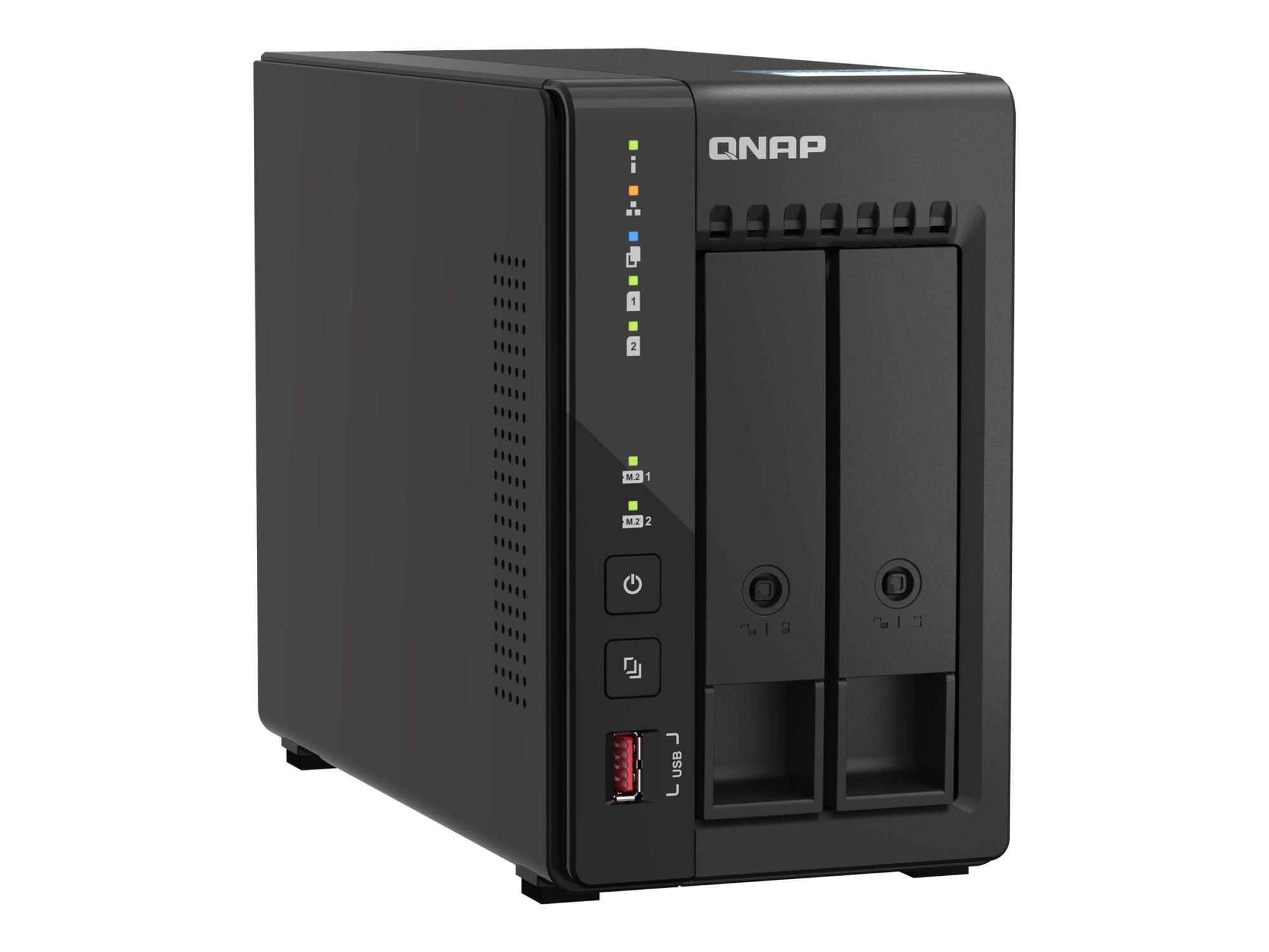 QNAP TS-253E - NAS - Tower - Intel® Celeron® - J6412 - Schwarz
