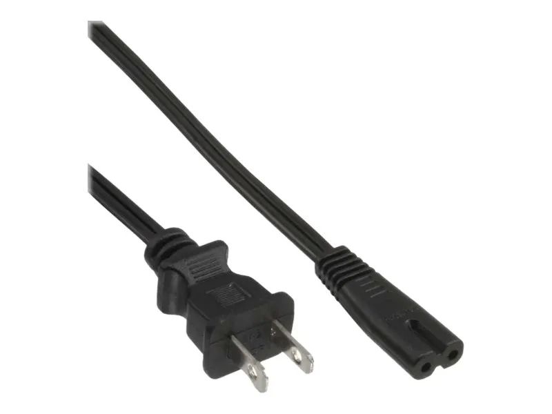 InLine Netzkabel - Netzstecker USA auf Euro 8 C7 Stecker - 1m