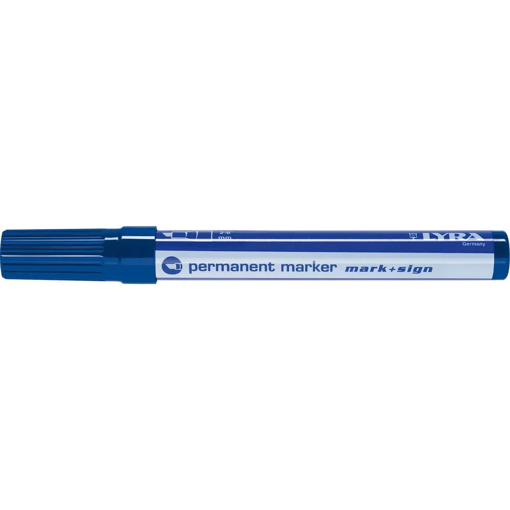 LYRA Permanent-Marker 111 Strichbreite 2-6 mm blau schräge Spitze