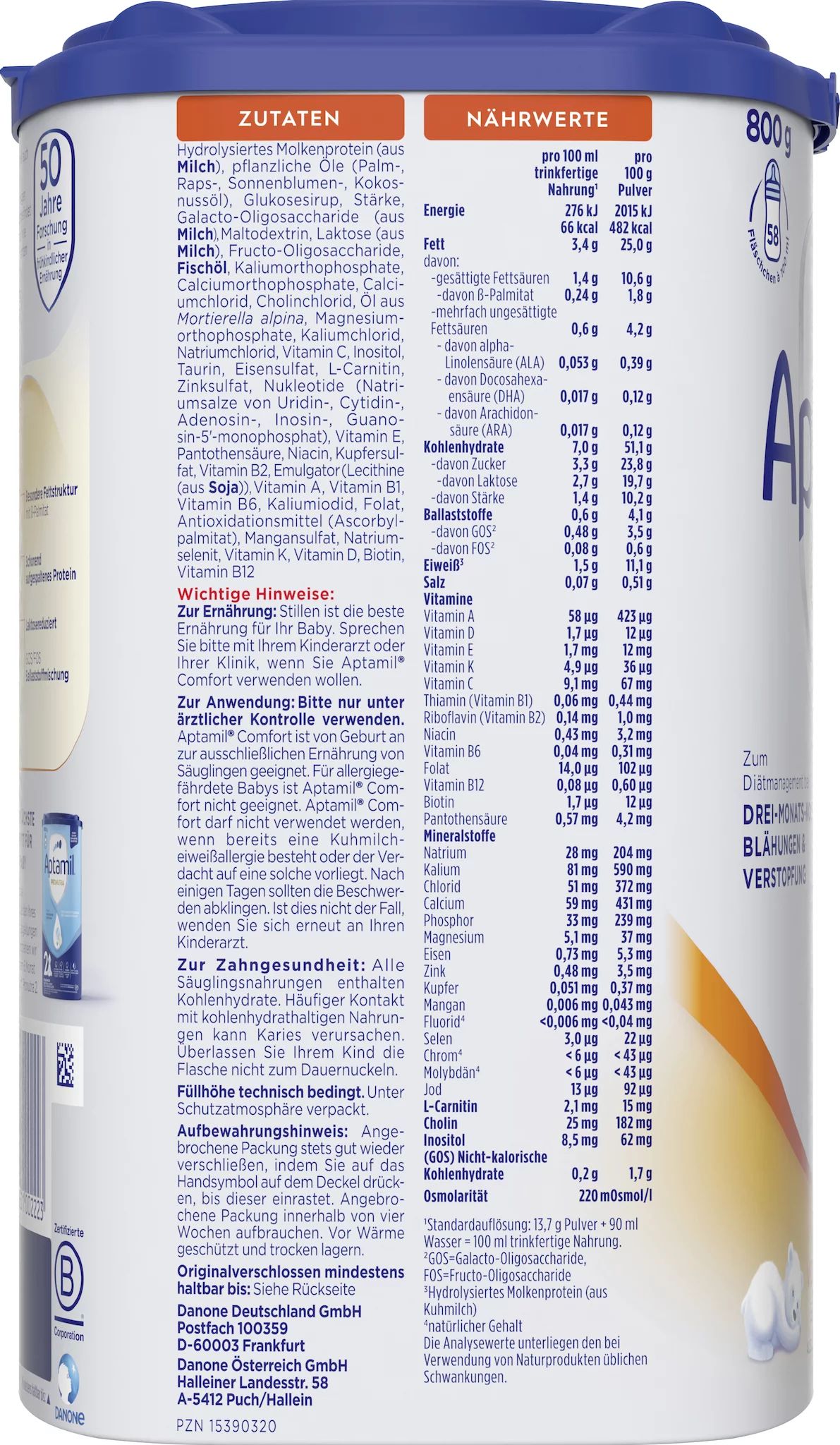 Aptamil Comfort 800g