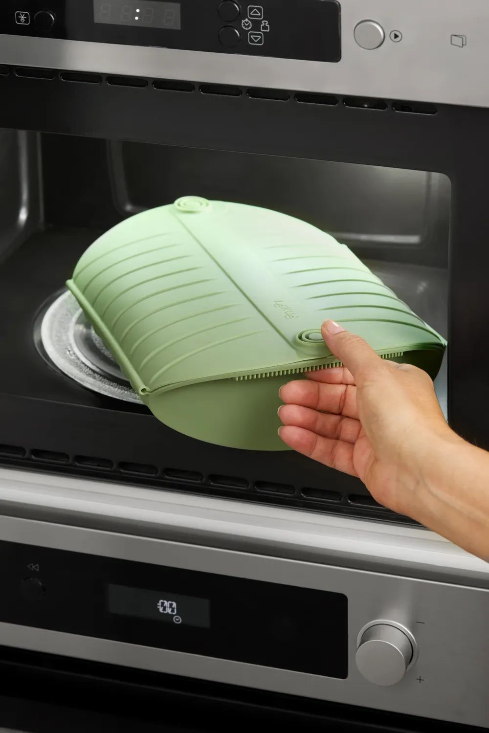 Lékué Dampfgarer mit Ablage, 4 Portionen - Green