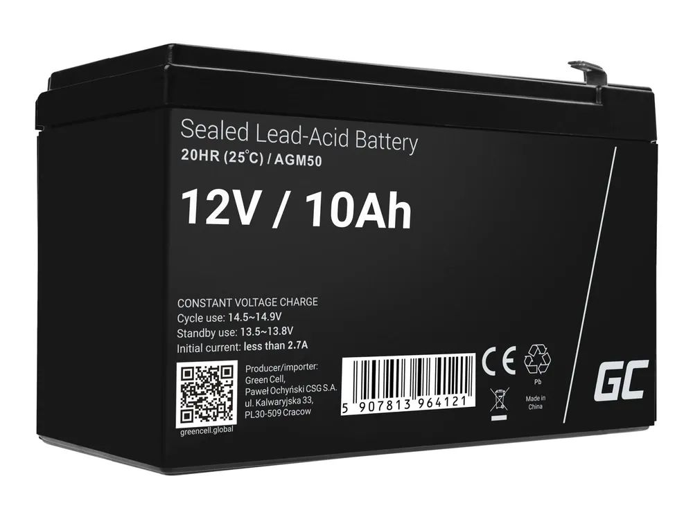 Green Cell AGM - Batterie - Bleisäure - 10 Ah