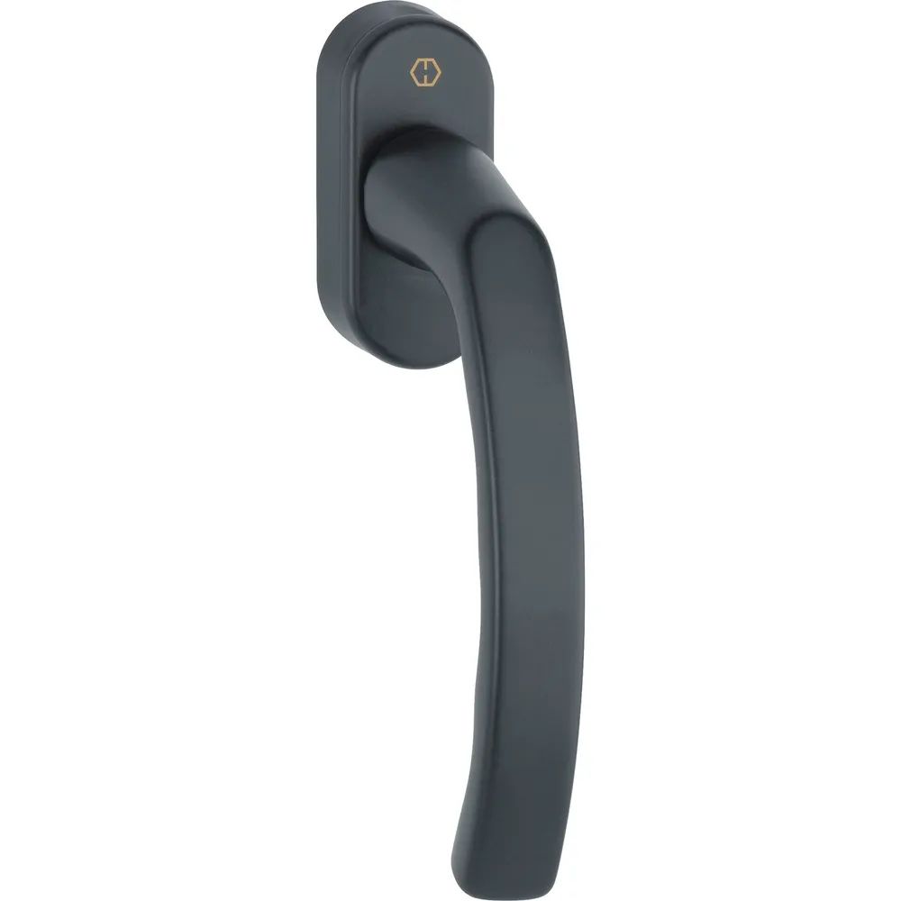 HOPPE Fenstergriff LIÈGE, Vierkant 7 x 40 mm, Alu schwarz matt