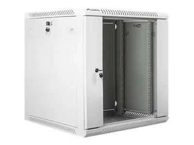 Lanberg Schrank Netzwerkschrank - geeignet für Wandmontage - Grau, RAL 7035 - 12U - 48.3 cm (19")
