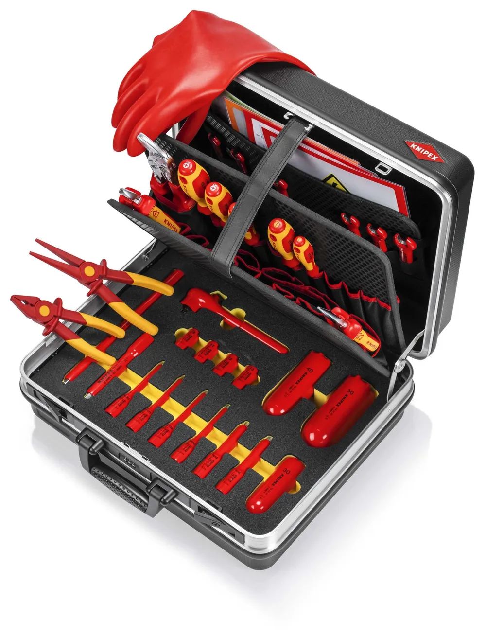 KNIPEX Werkzeugkoffer "Basic" E-Mobilität 34-teilig 410 mm