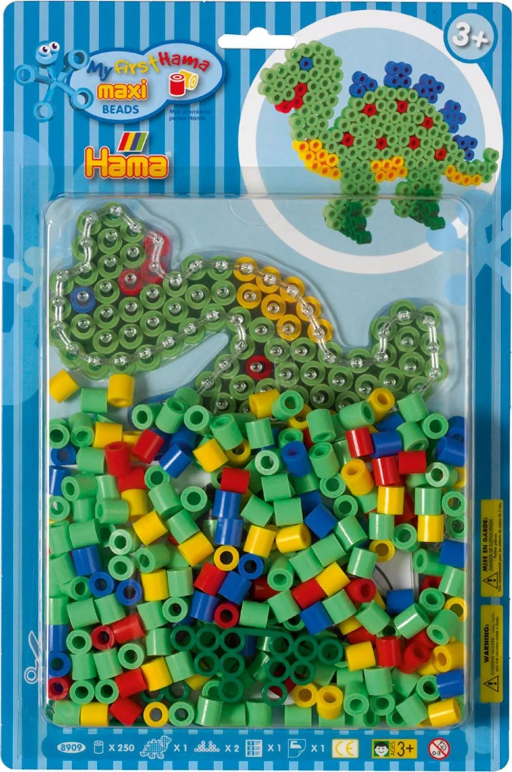 Malte Haaning Plastic A/S HAMA Maxi Blister Dino 250 Stück
