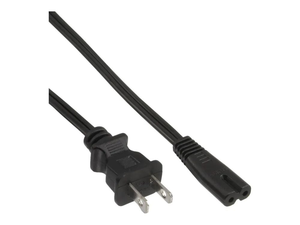 InLine Netzkabel - Netzstecker USA auf Euro 8 C7 Stecker - 1m