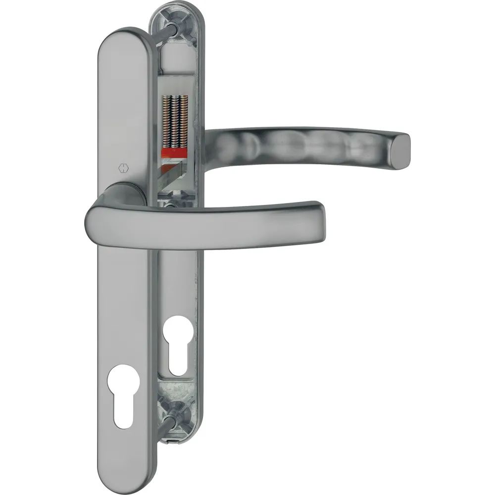 Hoppe Drückergarnitur LIÈGE - auf Schmalschild 30 mm, 72 - 82, Edelstahl-Effekt
