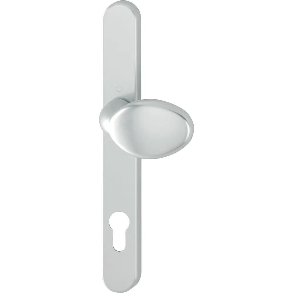 Hoppe Knopfschild außen drehbar PZ92, verdeckt geschraubt, Aluminium silber eloxiert