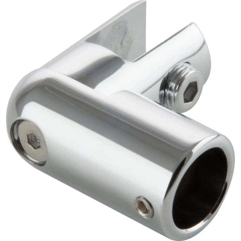 Steelbase Glashalter für Stabilisationsstange SBA, 45 x 43 mm, Messing verchromt poliert