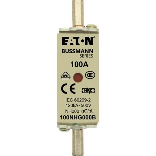 Eaton NH-SICH.EINSATZ 100A 500V 000 / EATON NH000/ 100A 500V 100NHG000B