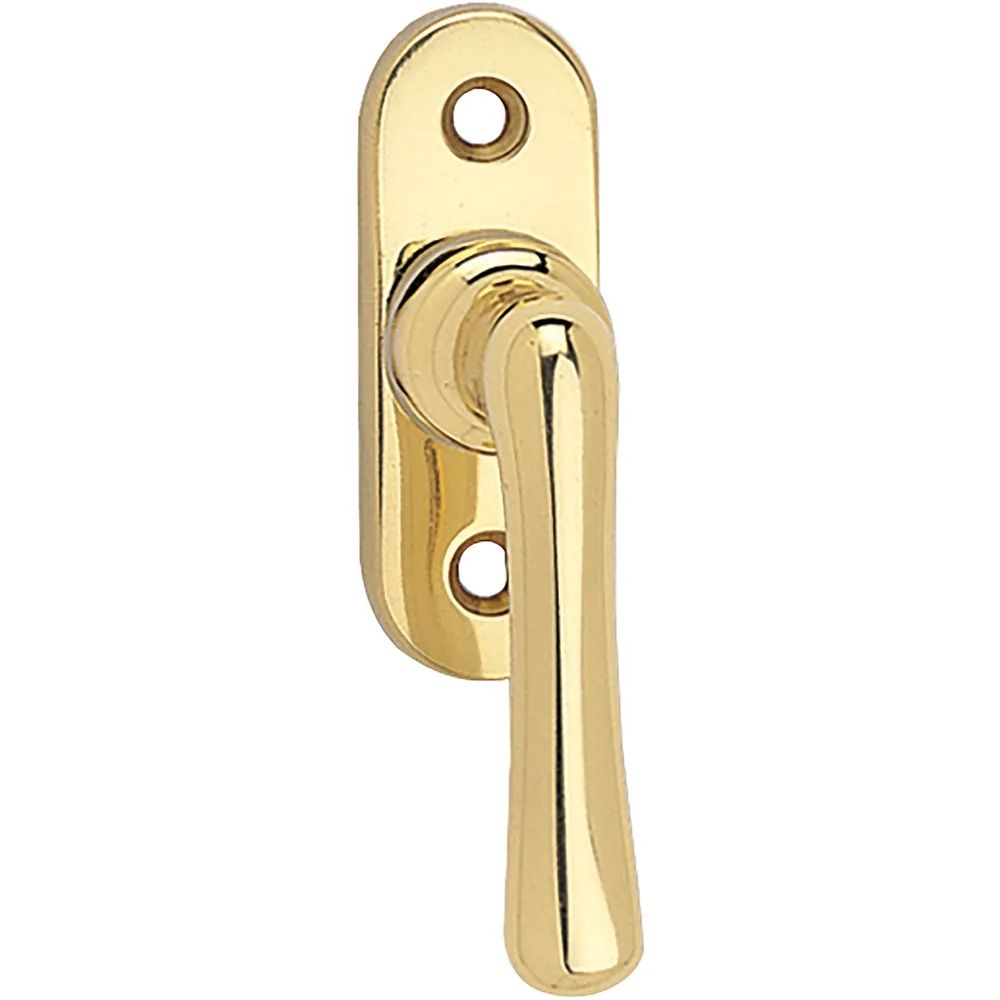 MARCHESI Fenstergriff ELEGANT - sichtbar geschraubt, 22 x 65, Messing poliert
