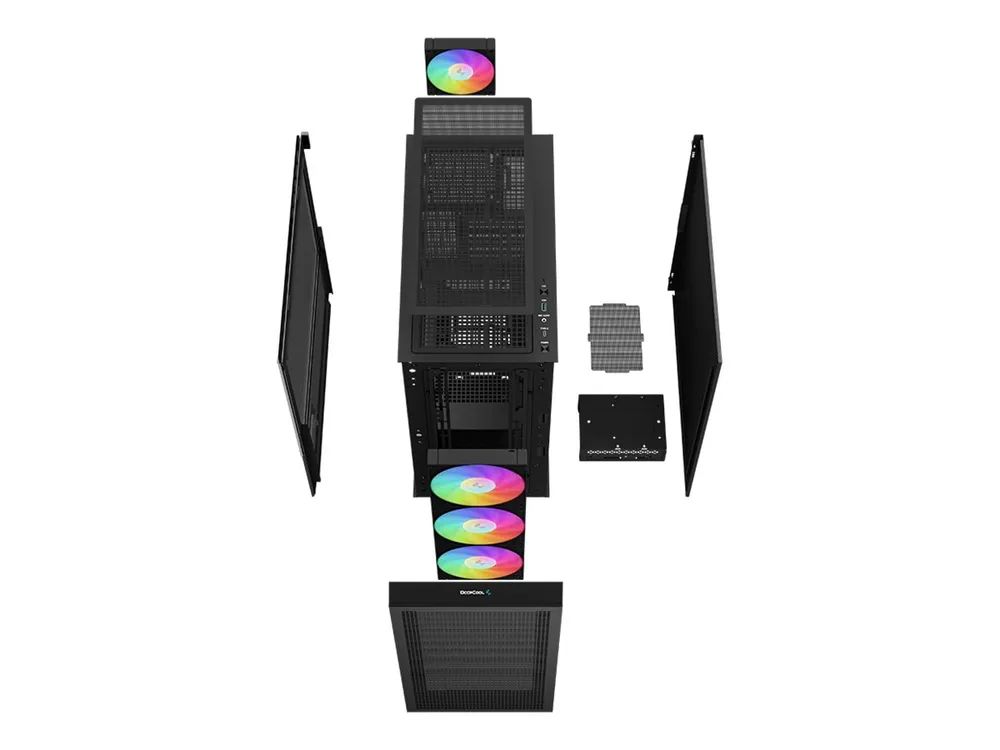 Deepcool CH560 Digital - Mid tower - E-ATX - Seitenteil mit Fenster (gehärtetes Glas)