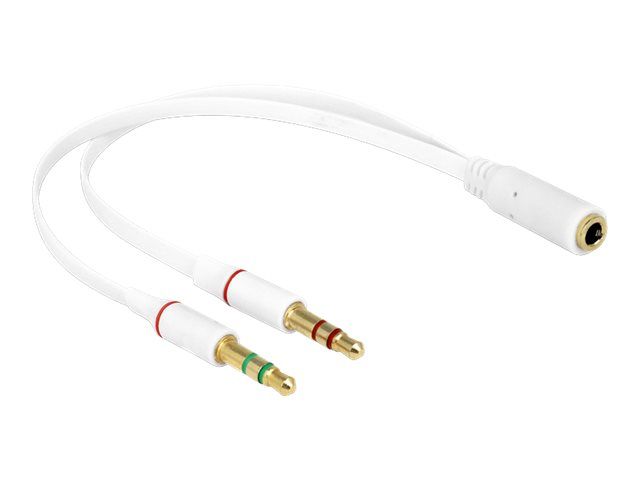 Delock Headsetadapter - mini-phone stereo 3.5 mm männlich zu 4-poliger Mini-Stecker weiblich