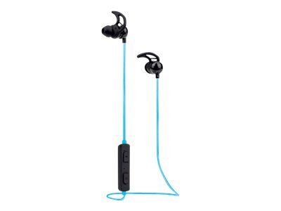 Manhattan Bluetooth In-Ear Headset (Clearance Pricing), Multi Coloured Cable Light, Omnidirectional Mic, Integrated Controls, Ear Hook for Secure Fit, 5 hour usage time (approx)