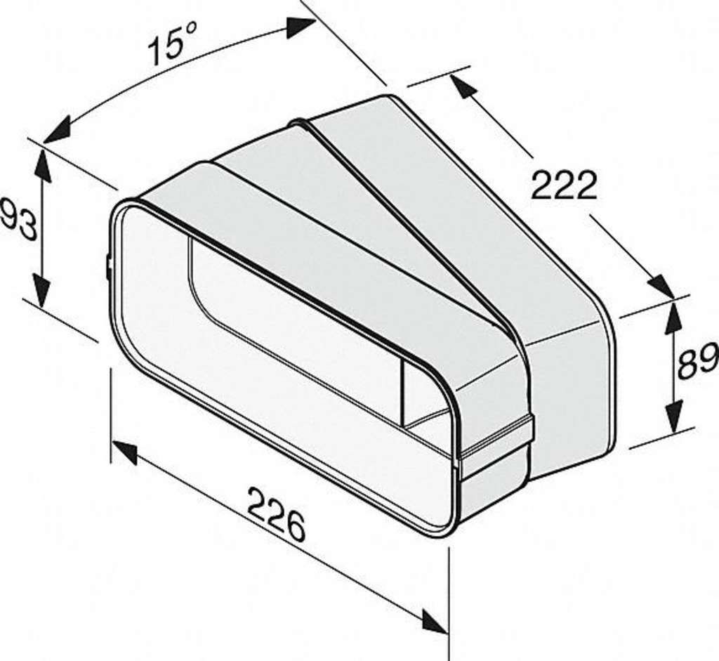Miele DFK-BH 15 Flachkanalbogen