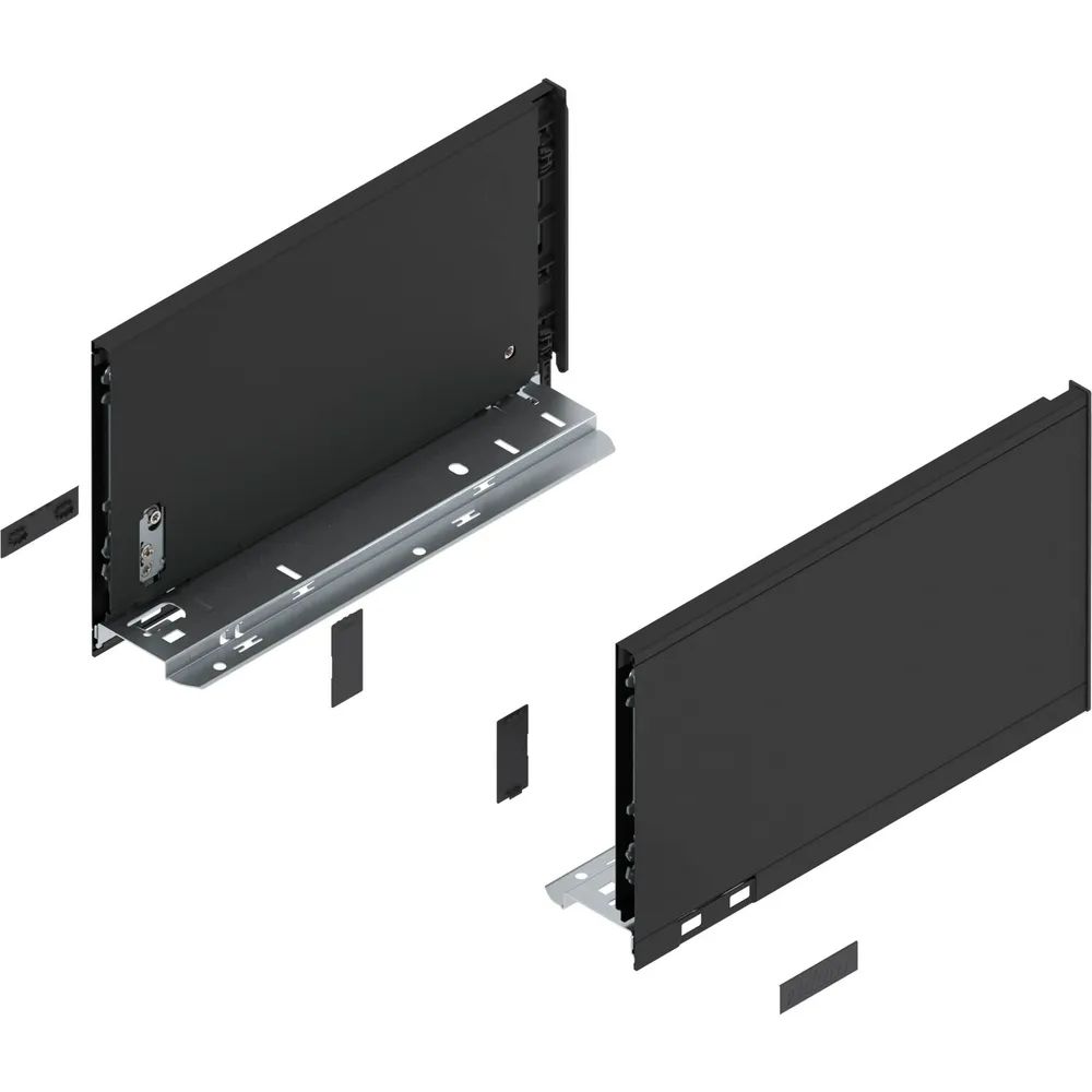 BLUM LEGRABOX pure Zarge Höhe C, NL 300, Carbonschwarz-matt