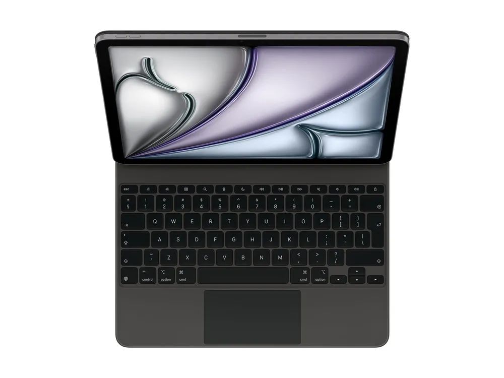 Apple Magic Keyboard - Tastatur und Foliohülle - mit Trackpad - Apple Smart connector - QWERTY - International Englisch - Schwarz - für 13-inch iPad Air (M2, M3)
