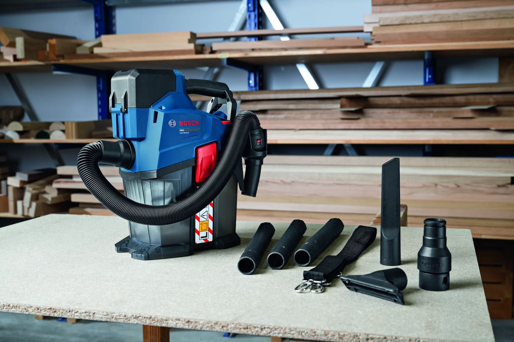 Bosch GAS18V-6LS Akku-Staubsauger inkl. Zubehör