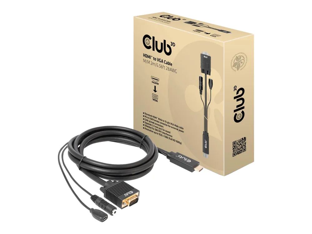 Club 3D Adapterkabel - HDMI, Mikro-USB Typ B (nur Strom)