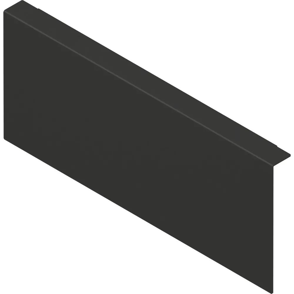 BLUM AMBIA-LINE Holzrückwandadapter. Höhe K, B242 mm, Stahl Carbonschwarz