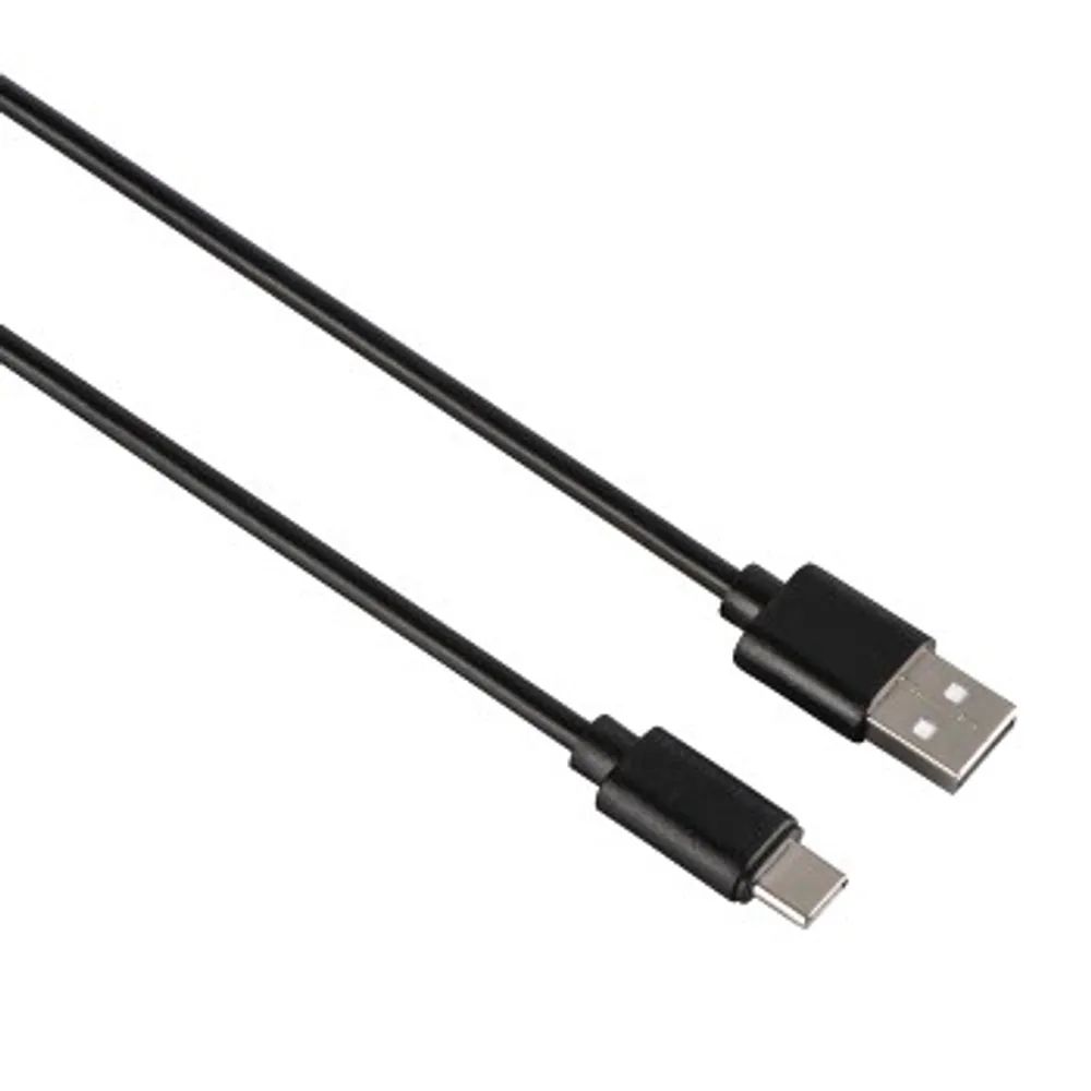 Hama USB-C-Kabel, USB-C-Stecker - USB-A-Stecker, USB 2.0, 0,90 m
