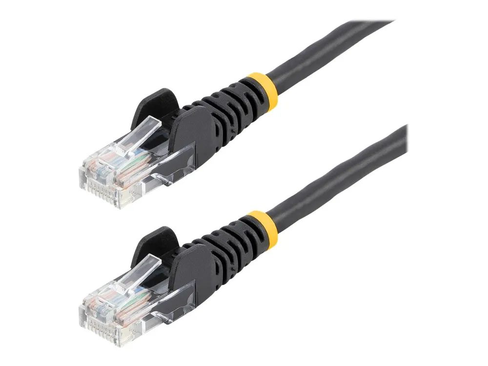 StarTech.com Cat5e Patchkabel mit Snagless RJ45 Anschluss - Netzwerkkabel 5m - Schwarz - Patch-Kabel - RJ-45 (M)