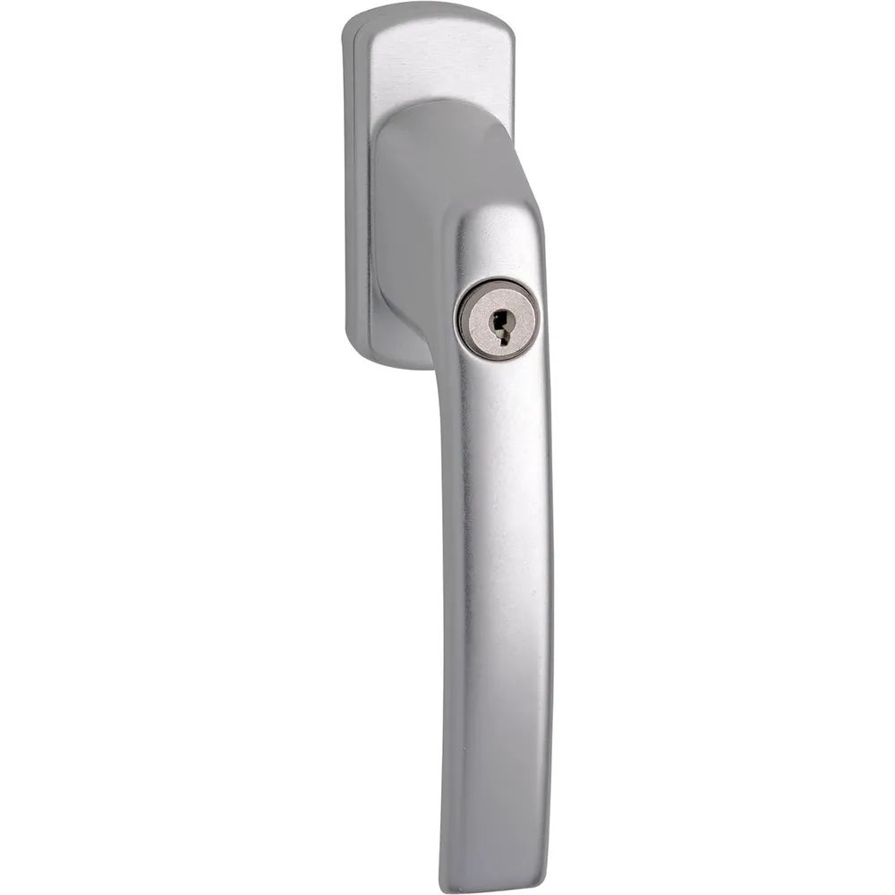 MACO Fenstergriff HARMONY - Sperrzylinder, VK 7x43 mm, Alu silber eloxiert