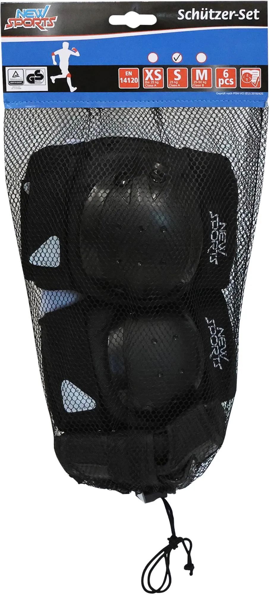 VEDES Großhandel GmbH - Ware NSP Schützer-Set schwarz, Gr.S bis 25kg
