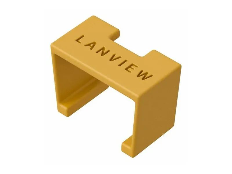 Lanview LVT-SC-Y - Farbcodierungsclip - Gelb - Kunststoff - Cat6a - 10 mm - 5 mm
