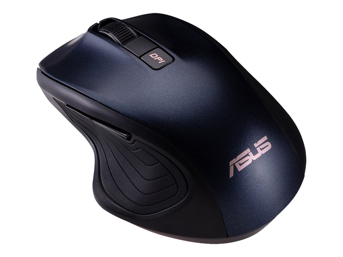 ASUS MW202 - Maus - optisch - 6 Tasten - kabellos - 2.4 GHz - kabelloser Empfänger (USB)