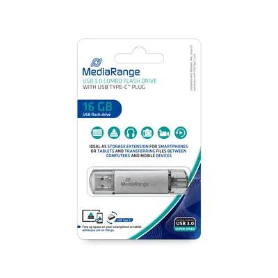 Media Range MediaRange USB Stick 3.0 combo flash drive Type-C 16GB
