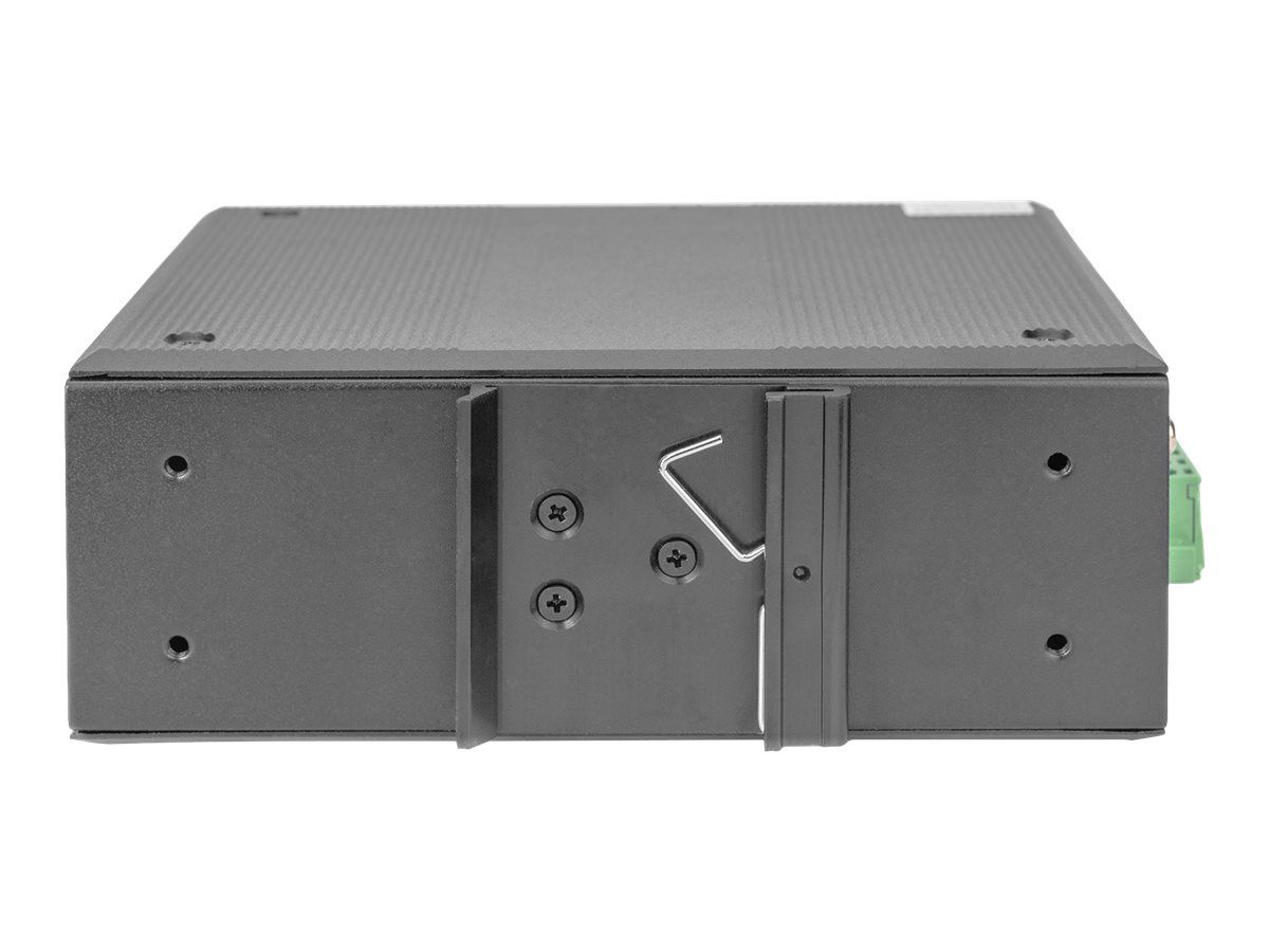 DIGITUS 7 Port Gigabit Ethernet Netzwerk PoE Switch, Industrial, Unmanaged, 1PD Port