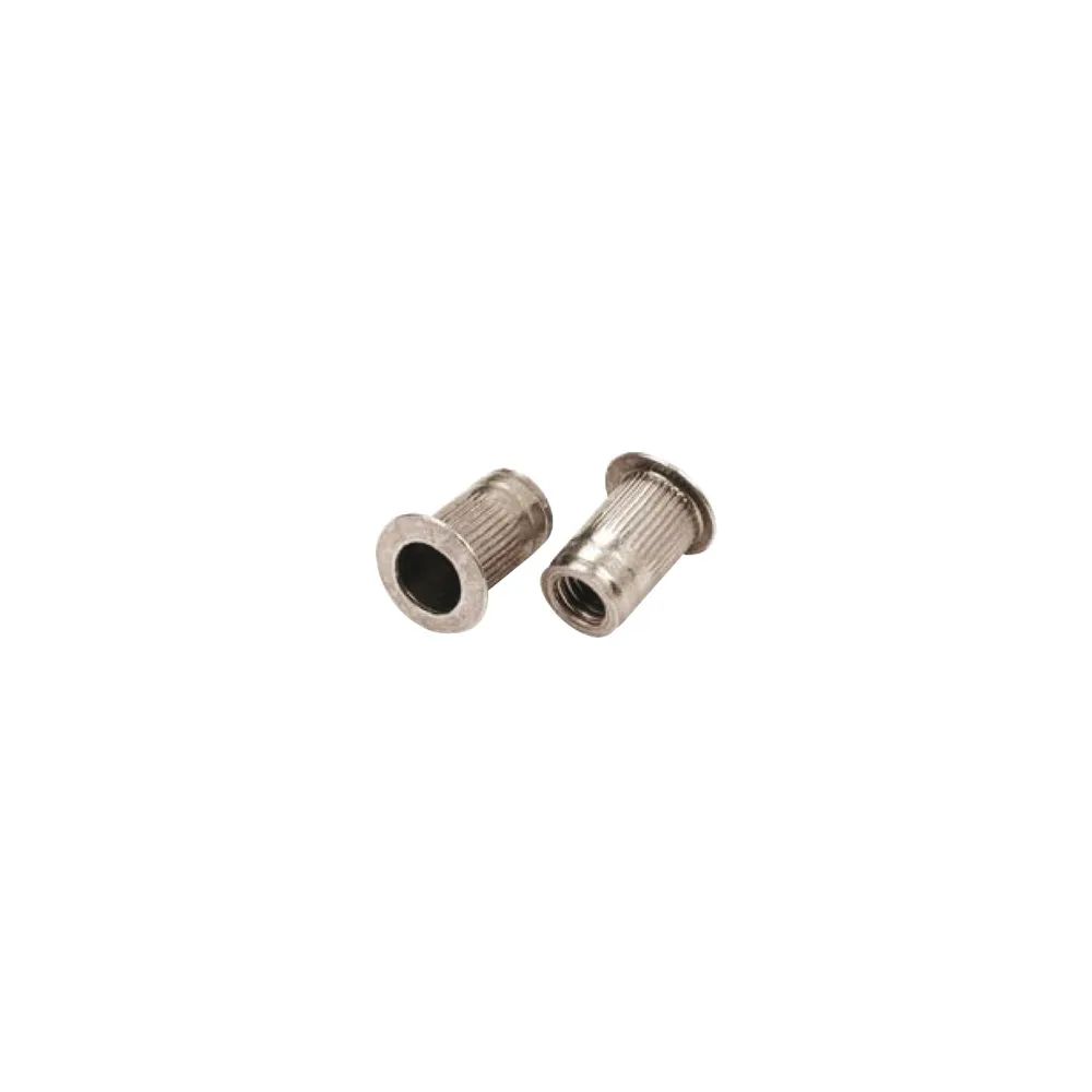 Feifar Befestigungstechnik Gesellschaft m.b.H. Blindnietmutter Flachkopf gerändelt Rundschaft offen M 5x15.0 Aluminium